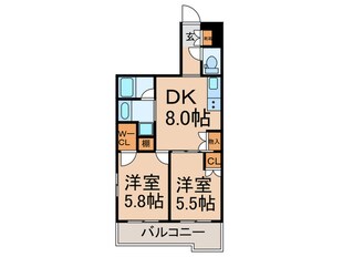 ルーブル新宿西落合八番館(301)の物件間取画像